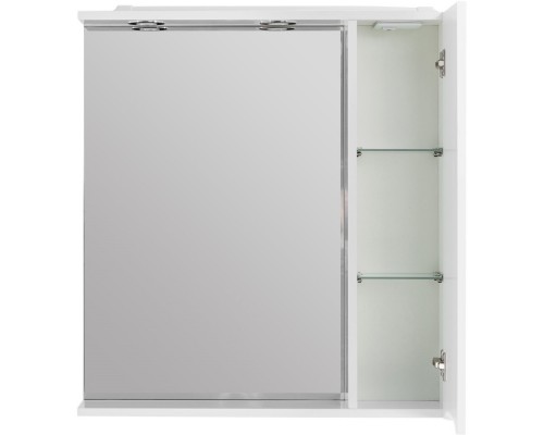 Зеркальный шкаф 60x75 см Bianco Lucido BelBagno Marino MARINO-SPC-600/750-1A-BL-P-R