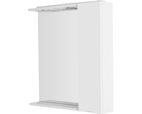 Зеркальный шкаф 60x75 см Bianco Lucido BelBagno Marino MARINO-SPC-600/750-1A-BL-P-R