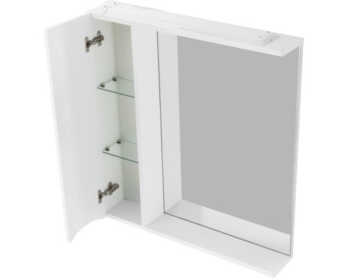 Зеркальный шкаф 70x75 см Bianco Lucido BelBagno Marino MARINO-SPC-700/750-1A-BL-P-L