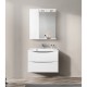 Зеркальный шкаф 70x75 см Bianco Lucido BelBagno Marino MARINO-SPC-700/750-1A-BL-P-L