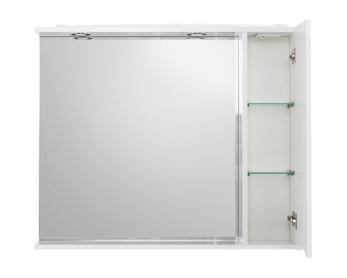 Зеркальный шкаф 80x75 см Bianco Lucido BelBagno Marino MARINO-SPC-800/750-1A-BL-P-R
