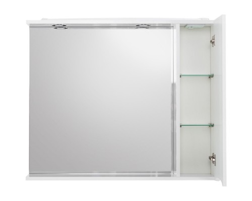 Зеркальный шкаф 90x75 см Bianco Lucido BelBagno Marino MARINO-SPC-900/750-1A-BL-P-R