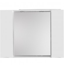 Зеркальный шкаф 100x75 см Bianco Lucido BelBagno Marino MARINO-SPC-1000/750-2A-BL-P