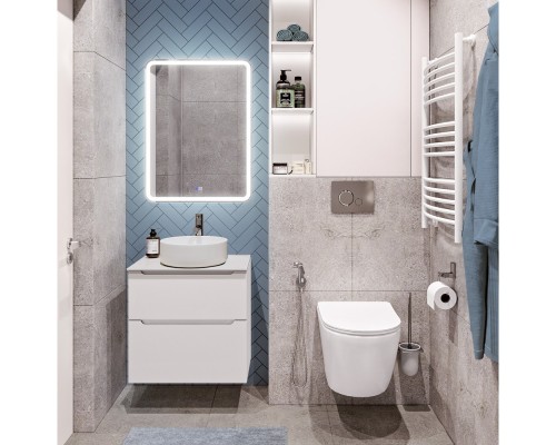 Тумба Bianco Lucido 59,6 см BelBagno Etna ETNA-H60-600-2C-SO-BL-P