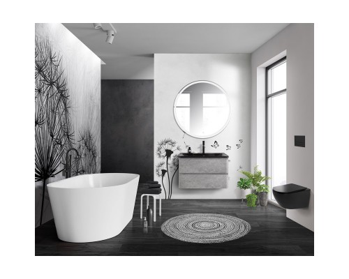 Тумба Cemento Verona Grigio 79,6 см BelBagno Albano ALBANO-800-2C-SO-CVG