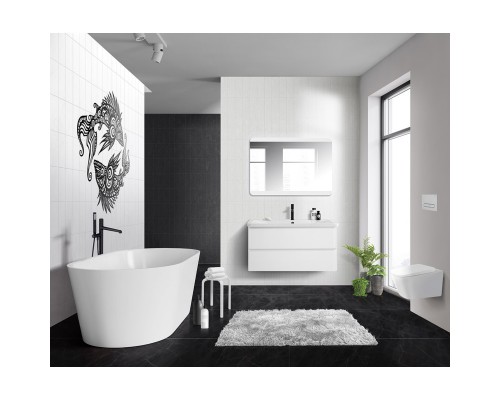 Тумба Bianco Lucido 99,6 см BelBagno Albano ALBANO-1000-2C-SO-BL