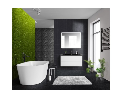 Тумба Bianco Lucido 99,6 см BelBagno Albano ALBANO-1000-2C-SO-BL