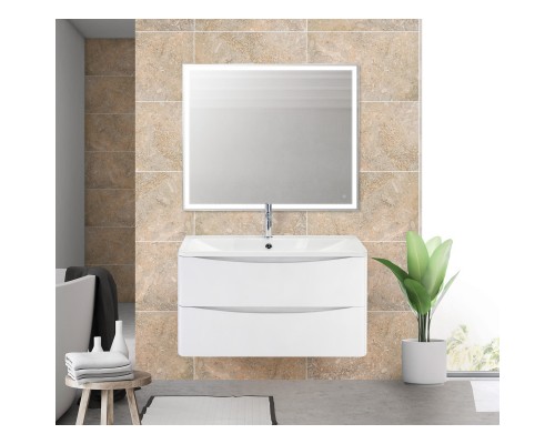 Тумба Bianco Lucido 99,6 см BelBagno Acqua ACQUA-1000-2C-SO-BL