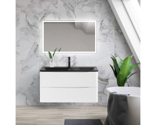 Тумба Bianco Lucido 99,6 см BelBagno Acqua ACQUA-1000-2C-SO-BL