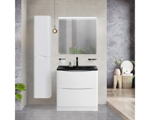 Тумба Bianco Lucido 79,6 см BelBagno Acqua ACQUA-800-2C-PIA-BL