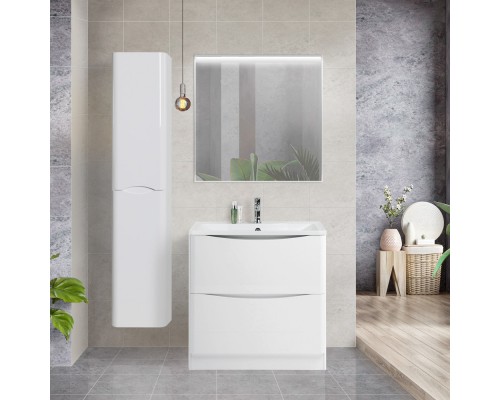 Тумба Bianco Lucido 99,6 см BelBagno Acqua ACQUA-1000-2C-PIA-BL