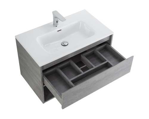 Тумба Cemento Grigio 80 см BelBagno Kraft KRAFT-800-1C-SO-CG