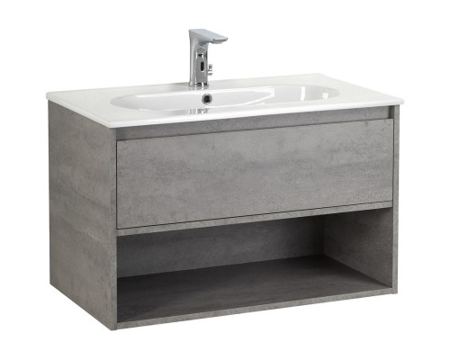 Тумба Cemento Grigio 80 см BelBagno Kraft KRAFT-800-1C-SO-CG