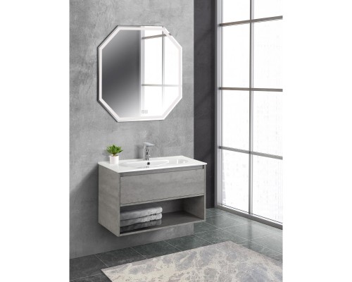 Тумба Cemento Grigio 80 см BelBagno Kraft KRAFT-800-1C-SO-CG