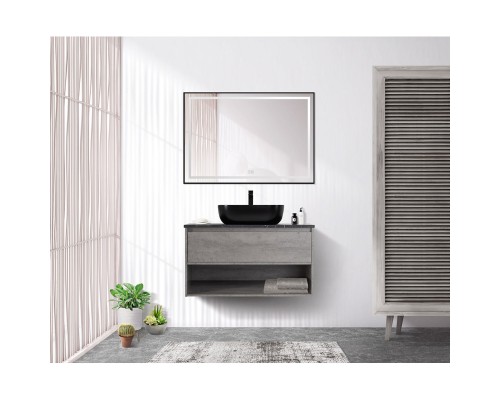 Тумба Cemento Grigio 80 см BelBagno Kraft KRAFT-800-1C-SO-CG