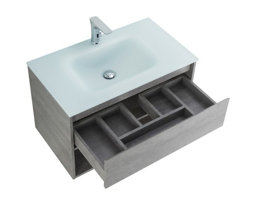 Тумба Cemento Grigio 80 см BelBagno Kraft KRAFT-800-1C-SO-CG