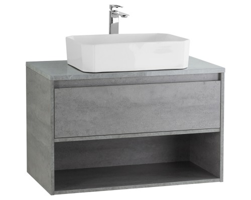 Тумба Cemento Grigio 80 см BelBagno Kraft KRAFT-800-1C-SO-CG