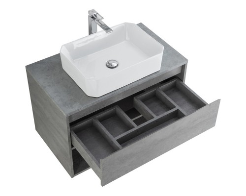 Тумба Cemento Grigio 80 см BelBagno Kraft KRAFT-800-1C-SO-CG