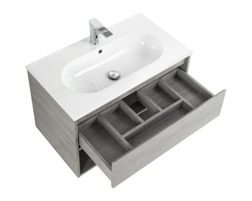 Тумба Cemento Grigio 80 см BelBagno Kraft KRAFT-800-1C-SO-CG