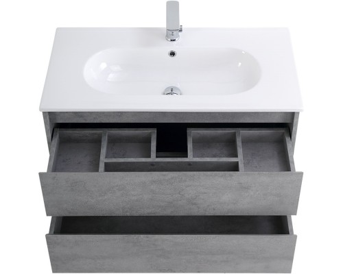 Тумба Cemento Grigio 90 см BelBagno Kraft KRAFT-900-2C-SO-CG