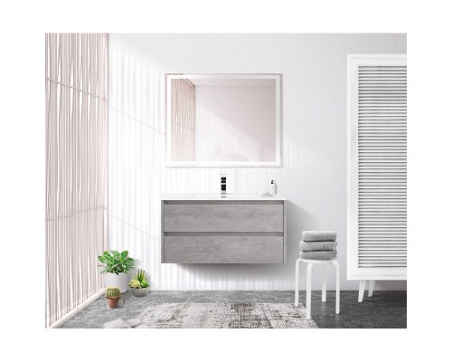 Тумба Cemento Grigio 90 см BelBagno Kraft KRAFT-900-2C-SO-CG