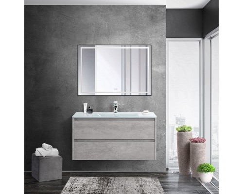 Тумба Cemento Grigio 90 см BelBagno Kraft KRAFT-900-2C-SO-CG