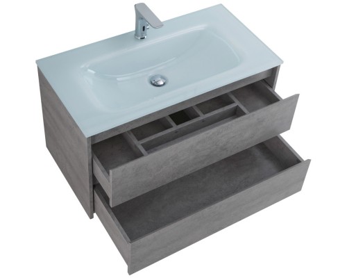 Тумба Cemento Grigio 90 см BelBagno Kraft KRAFT-900-2C-SO-CG