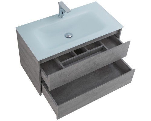 Тумба Cemento Grigio 90 см BelBagno Kraft KRAFT-900-2C-SO-CG