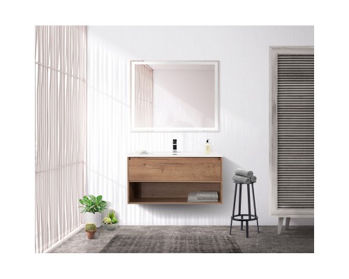 Тумба Rovere Tabacco 100 см BelBagno Kraft KRAFT-1000-1C-SO-RT