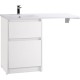 Тумба Bianco Opaco 58 см BelBagno Kraft KRAFT-LVD-580/1200-2C-PIA-BO