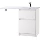 Тумба с раковиной Bianco Opaco 120,3 см BelBagno Kraft KRAFT-LVD-580/1200-2C-PIA-BO + BB1200/480-LV-MR-R