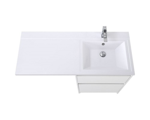 Тумба с раковиной Bianco Opaco 120,3 см BelBagno Kraft KRAFT-LVD-580/1200-2C-PIA-BO + BB1200/480-LV-MR-R