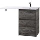 Тумба с раковиной Pino Pasadena 120,3 см BelBagno Kraft KRAFT-LVD-580/1200-2C-PIA-PP + BB1200/480-LV-MR-R