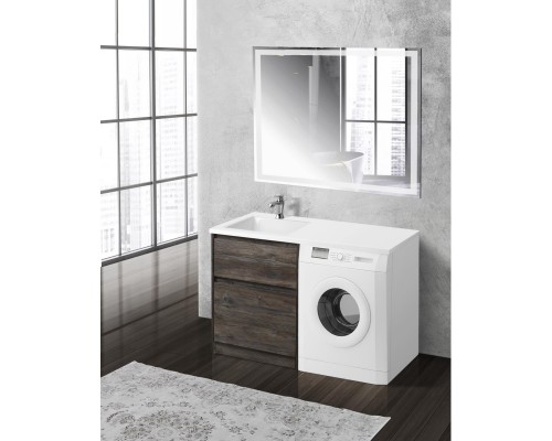 Тумба с раковиной Pino Pasadena 120,3 см BelBagno Kraft KRAFT-LVD-580/1200-2C-PIA-PP + BB1200/480-LV-MR-L