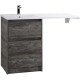 Тумба с раковиной Pino Pasadena 120,3 см BelBagno Kraft KRAFT-LVD-580/1200-2C-PIA-PP + BB1200/480-LV-MR-L