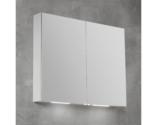 Зеркальный шкаф 80x70 см BelBagno SPC-2A-DL-BL-800