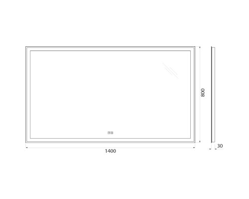 Зеркало 140x80 см BelBagno SPC-GRT-1400-800-LED-TCH-WARM