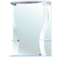 Зеркальный шкаф 55x72 см белый глянец L Bellezza Карина 4611808002019