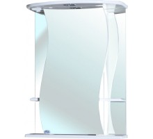 Зеркальный шкаф 55x72 см белый глянец R Bellezza Лиана 4612308001014