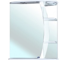Зеркальный шкаф 60x72 см белый глянец L Bellezza Луна 4612609002017