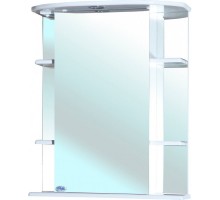 Зеркальный шкаф 55x72 см белый глянец R Bellezza Магнолия 4612708001010