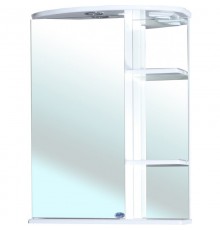 Зеркальный шкаф 55x72 см белый глянец L Bellezza Нарцисс 4613208002002