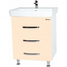 Тумба бежевый глянец/белый глянец 65 см Bellezza Рокко 4635311660078