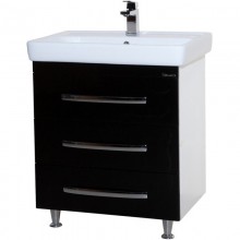 Тумба черный глянец/белый глянец 65 см Bellezza Рокко 4635311660047