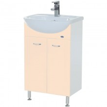 Тумба бежевый глянец/белый глянец 60 см Bellezza Уют 4635009240070