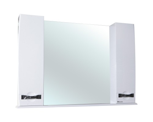 Зеркальный шкаф 105x87 см белый глянец Bellezza Абрис 4619718001016