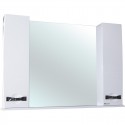 Зеркальный шкаф 120x87 см белый глянец Bellezza Абрис 4619719000018
