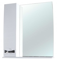 Зеркальный шкаф 65x87 см белый глянец L Bellezza Абрис 4619710002011