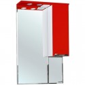 Зеркальный шкаф 55x100 см красный глянец/белый глянец R Bellezza Альфа 4618808001035