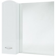 Зеркальный шкаф 68x80 см белый глянец L Bellezza Амелия 4610311002011